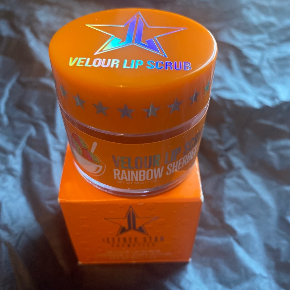 🌈NWT HP RAINBOW SHERBET”  VELOUR LIP SCRUB, FROM 2018 SUMMER COLLECTION . JS🌈